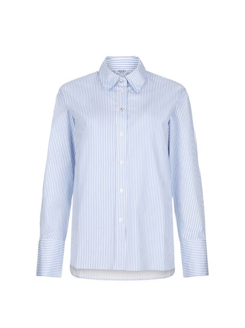 Striped shirt with top Liu Jo | UF5242T9814.C3757